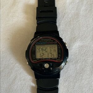 MICRONTA vintage rear watch with world time loc and temperature sensor